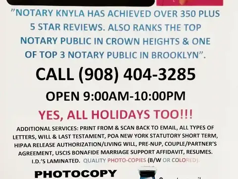 Licensed Proficient Notary Public Knyla ️