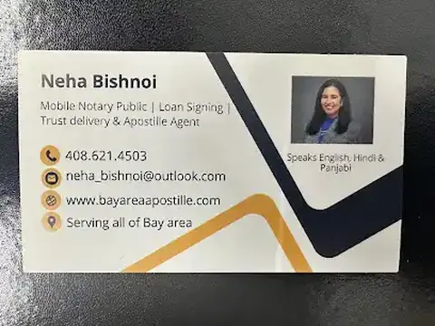 Neha's Mobile Notary, Fingerprinting & Apostille Services ( BY APPOINTMENT ONLY)
