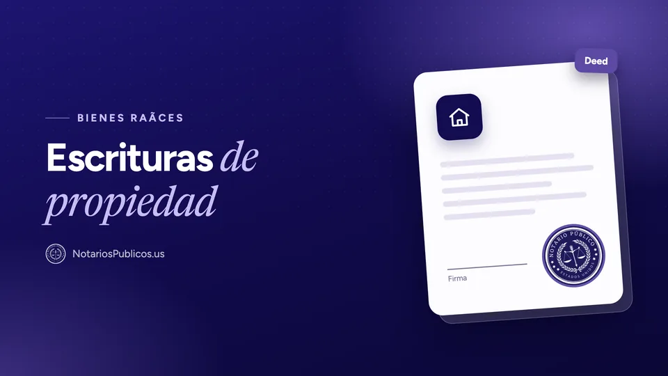 Firma de escrituras de propiedad ante notario